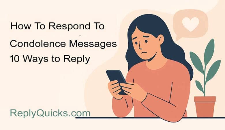 How To Respond To Condolence Messages